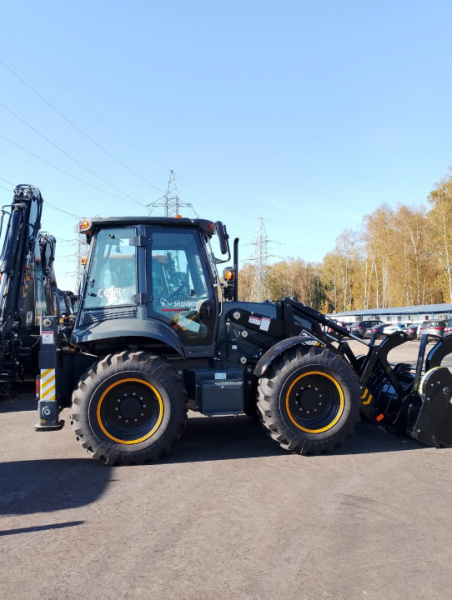 Экскаваторы-погрузчики Shanmon 388H Elite (Black Edition) - Джойстики (Джойстик, мосты Карраро, аксиалка насос,доп отопитель кабины, СРС), эксплуатационная масса 9300
