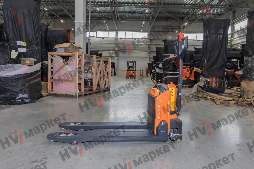 Тележка самоходная Noblelift PTE20NPro 2000 кг, 540x1150 мм, двойные ролики 80x70, литиевая батарея 48V/20Ah, с зарядным устройством 9A, контроллер Curtis, грузоподъемность 1500 кг