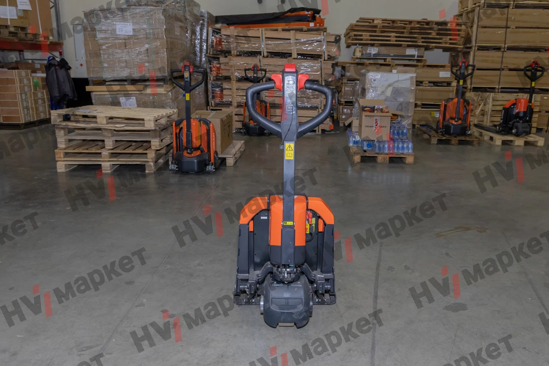 Тележка самоходная Noblelift PTE15Q2-A 1500 кг, 540/685 * 1150 мм, одинарный ролик, литий-ионный аккумулятор 24 В / 50 Ач, зарядное устройство на 12 А, китайский контроллер, без стабилизаторов, грузоподъемность 1500 кг