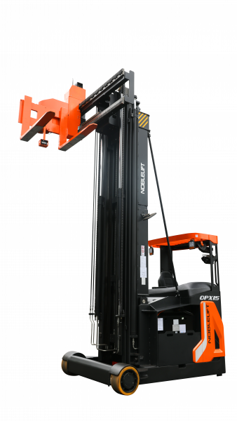 Электроштабелер (ричтрак) узкопроходный Noblelift OPX15, TX FFL 9500mm, 900Ah. (2023г.)
