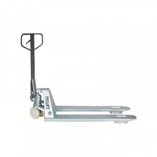 Гидравлическая тележка из оцинкованной стали PROLIFT CG25-1150х540-N/N, грузоподъемность 2500 кг