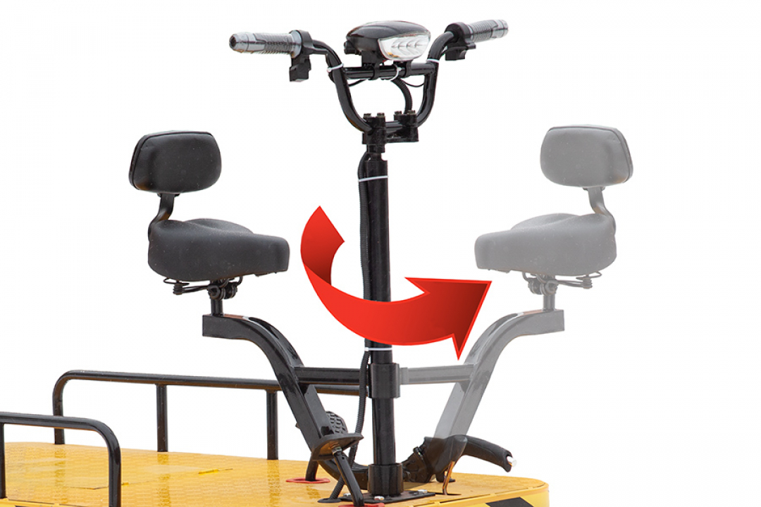 Платформенная тележка электрическая СКЛАД RUTRIKE 24714, грузоподъемность 800 кг