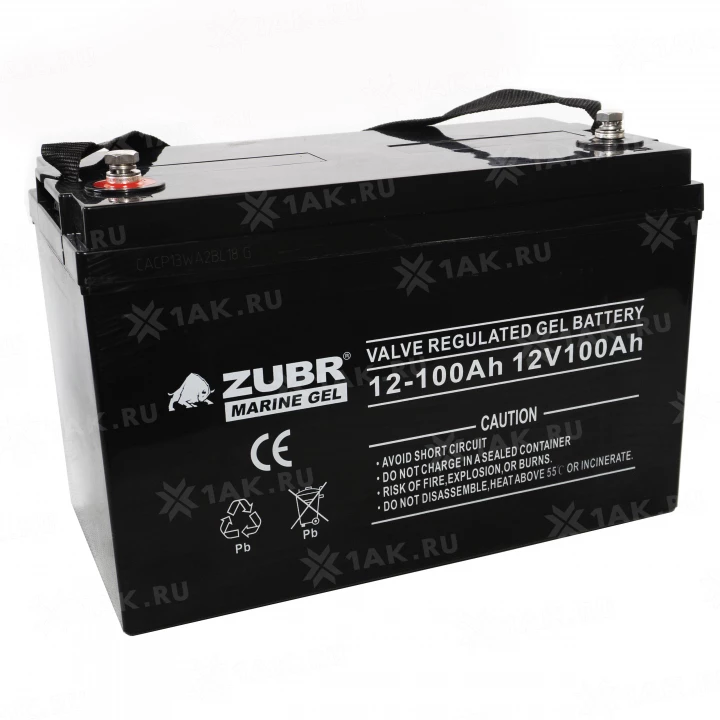 Аккумуляторы ZUBR MARINE GEL NPG12-100 Ah (черный корпус)