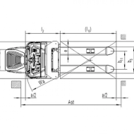 Самоходный штабелер Noblelift PS16N-TX (Литий 200Ач, FFL, В-5000мм), грузоподъемность 1600 кг, тип питания АКБ