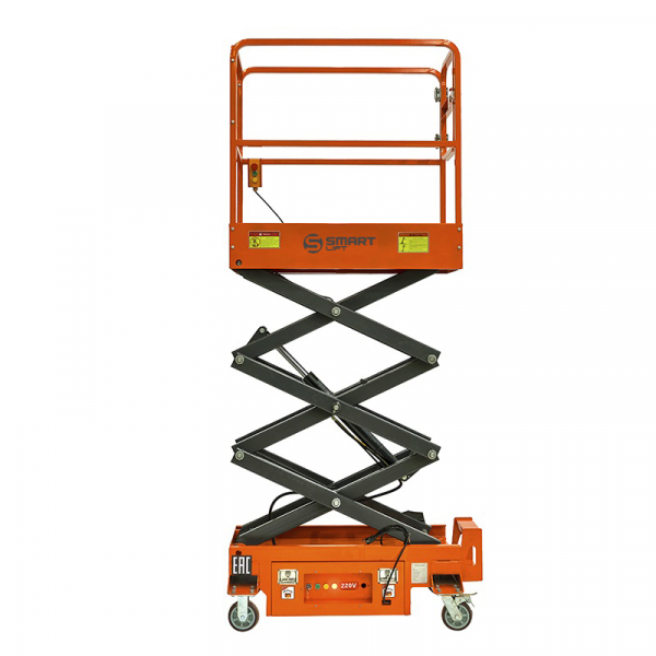 Подъемник ножничный несамоходный SMARTLIFT 81-3048, грузоподъемность 300 кг, рабочая высота 5600 мм, тип питания AC