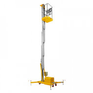 Подъемник мачтовый несамоходный SMARTLIFT 81-5004, грузоподъемность 125 кг, рабочая высота 9700 мм, тип питания AC&DC