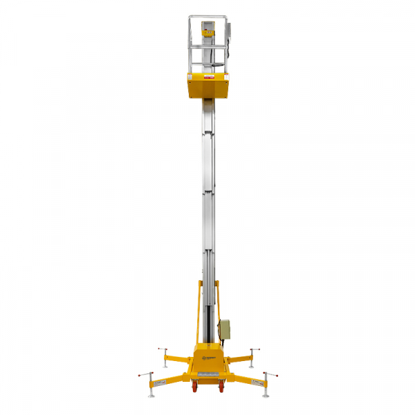 Подъемник мачтовый несамоходный SMARTLIFT 81-5004, грузоподъемность 125 кг, рабочая высота 9700 мм, тип питания AC&DC