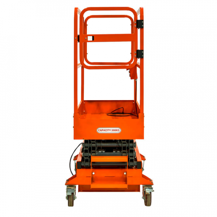 Подъемник ножничный несамоходный SMARTLIFT 81-5013, грузоподъемность 300 кг, рабочая высота 4700 мм, тип питания AC
