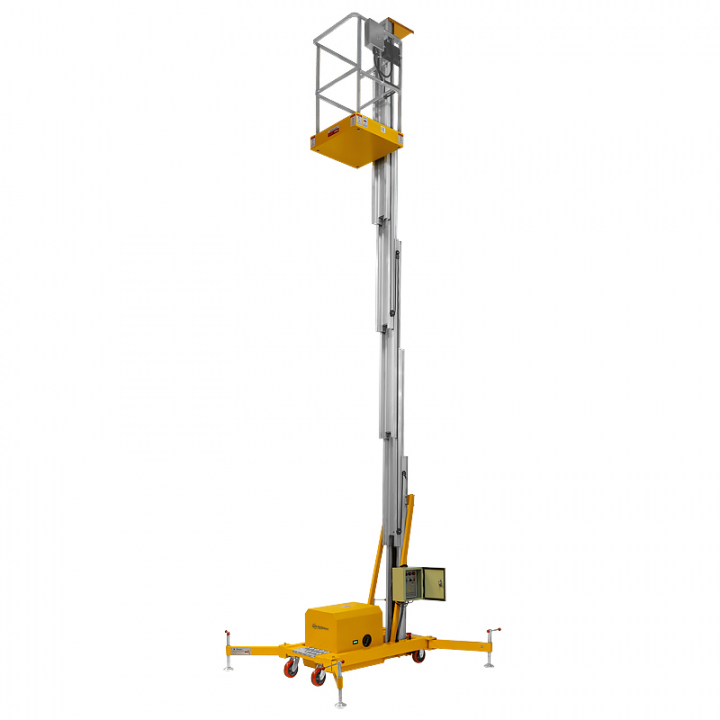 Подъемник мачтовый несамоходный SMARTLIFT 81-5025, грузоподъемность 125 кг, рабочая высота 7700 мм, тип питания Работает от сети 220 V