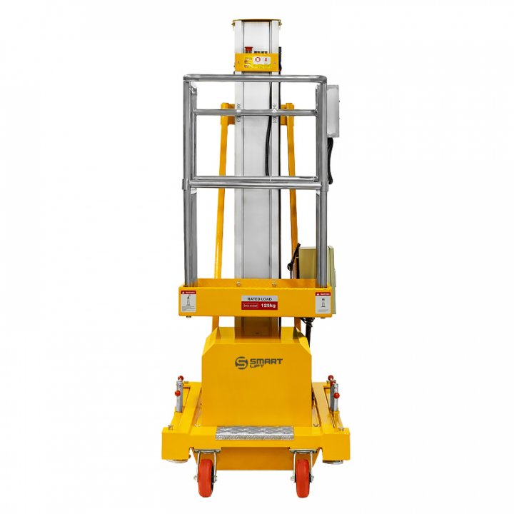 Подъемник мачтовый несамоходный SMARTLIFT 81-5025, грузоподъемность 125 кг, рабочая высота 7700 мм, тип питания Работает от сети 220 V