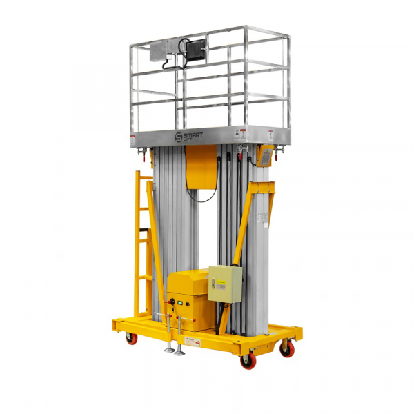 Подъемник мачтовый несамоходный SMARTLIFT 81-5009, грузоподъемность 200 кг, рабочая высота 11700 мм, тип питания Работает от сети 220 V