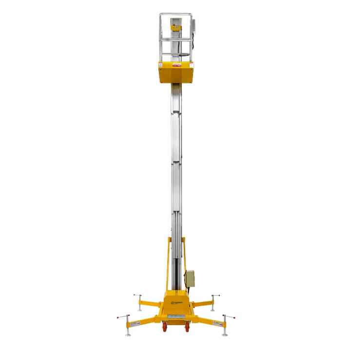 Подъемник мачтовый несамоходный SMARTLIFT 81-5028, грузоподъемность 125 кг, рабочая высота 9700 мм, тип питания AC&DC