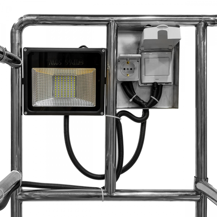 Подъемник мачтовый несамоходный SMARTLIFT 81-5028, грузоподъемность 125 кг, рабочая высота 9700 мм, тип питания AC&DC