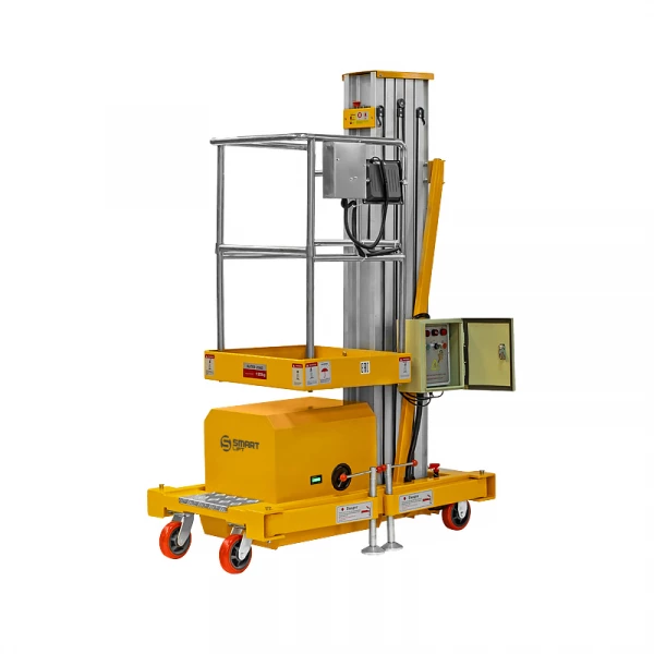 Подъемник мачтовый несамоходный SMARTLIFT 81-5005, грузоподъемность 125 кг, рабочая высота 11700 мм, тип питания Работает от сети 220 V