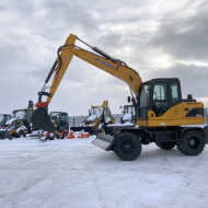 Мини-экскаватор QUADTRAC E130WH (12т, кабина, квикаплер, Желтый 2023 год)