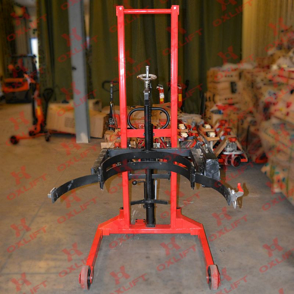 Тележка-Штабелер для кантовки бочек OXLIFT 700044, грузоподъемность 350 кг кг