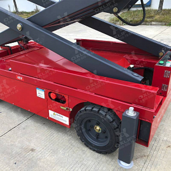 Самоходный ножничный подъемник OXLIFT 701062, грузоподъемность 300, рабочая высота 15 H1(м), размер платформы 2.15X1.14 L5xL3 (м)