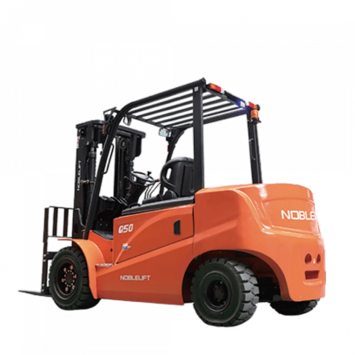 Электрический вилочный погрузчик Noblelift FE4P50Q (смещенный центр тяжести) Triplex mast (Литий 412Ач, FFL, В-5500мм), высота подъема 5500 мм, грузоподъемность 5000 кг, ширина вил 150 мм