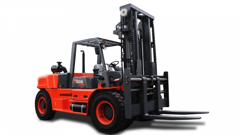 Дизельный вилочный погрузчик Lonking LG120DT Контейнерный тип (Двигатель Cummins, В-3000мм), высота подъема 3000 мм, грузоподъемность 12000 кг