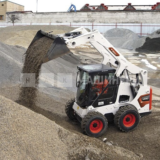 Мини-погрузчик Bobcat S650 Hi Flow 2 speed (AC, рычаги), высота подъема 3149 мм