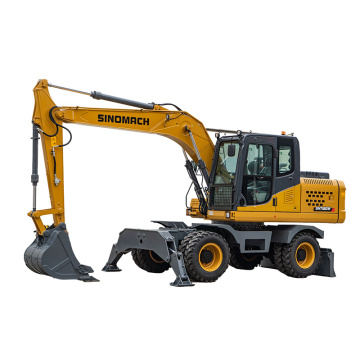 Колесный экскаватор SINOMACH GHT160W, эксплуатационная масса 15000 кг