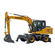 Колесный экскаватор SINOMACH GHT160W, эксплуатационная масса 15000 кг
