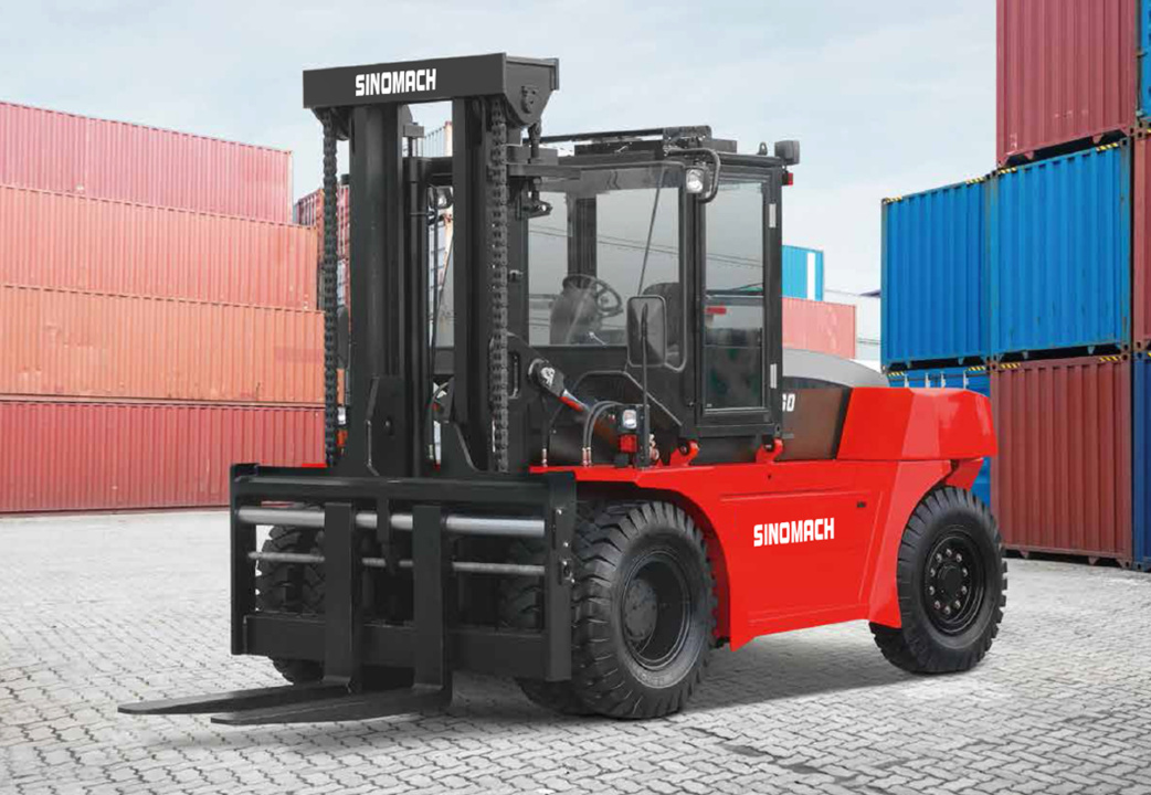 Вилочный погрузчик SINOMACH CPCD160, двигатель DONGFENG COMMINS BTAA5.9-C160 / COMMINS QSB6.7-C160, высота подъема 3000 мм