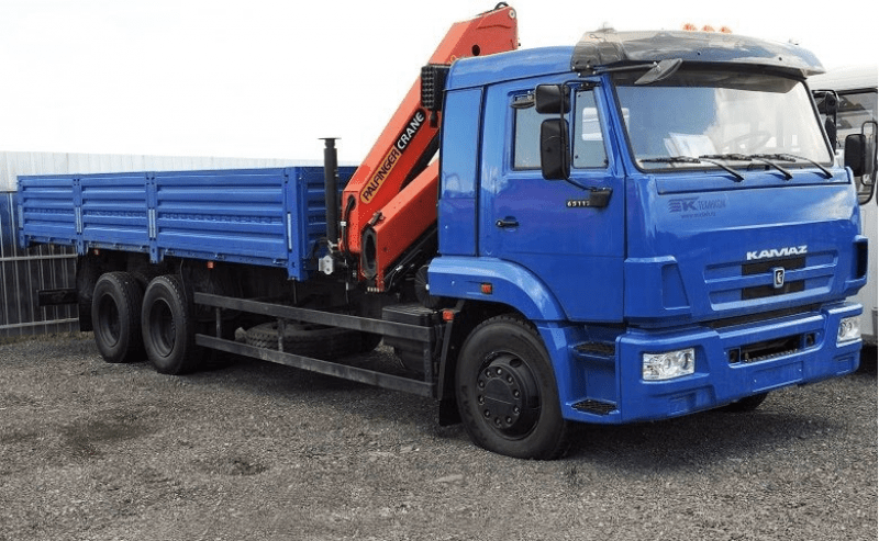 Кран-манипулятор КМУ Palfinger серии 15500 на шасси КамАЗ 65117