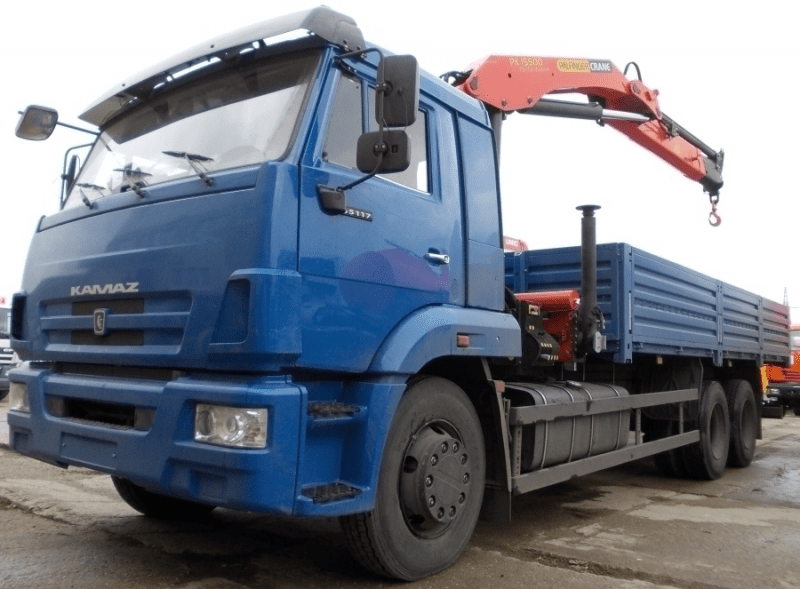 Кран-манипулятор КМУ Palfinger серии 15500 на шасси КамАЗ 65117