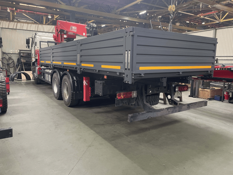 Краны-манипуляторы Horyong КМУ HRS216 на шасси FAW CA3250, борт 6500 мм