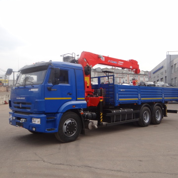 Кран-манипулятор КМУ Kanglim KS-1256G-II на шасси КамАЗ 65117