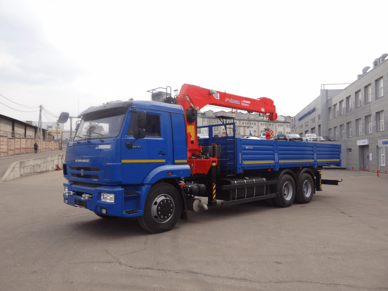 Кран-манипулятор КМУ Kanglim KS-1256G-II на шасси КамАЗ 65117