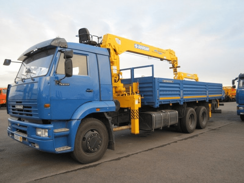 Кран-манипулятор Soosan SCS736L2 на шасси КамАЗ 65117