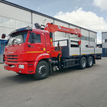 Кран-манипулятор Kanglim 1256 G2 на шасси КАМАЗ-65115-48, борт 6500 мм
