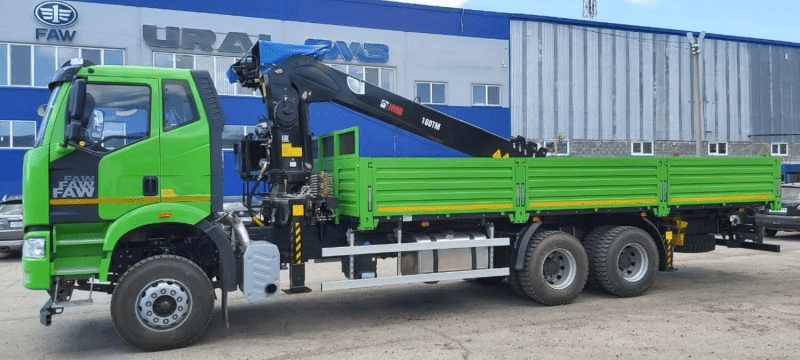 Кран-манипулятор HIAB 190TM-6 на шасси FAW J6 6×4
