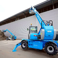 Телескопический погрузчик GENIE GTH-4016, двигатель Perkins 1104 D-44T, высота подъема 15.42 м, грузоподъемность 4000 кг