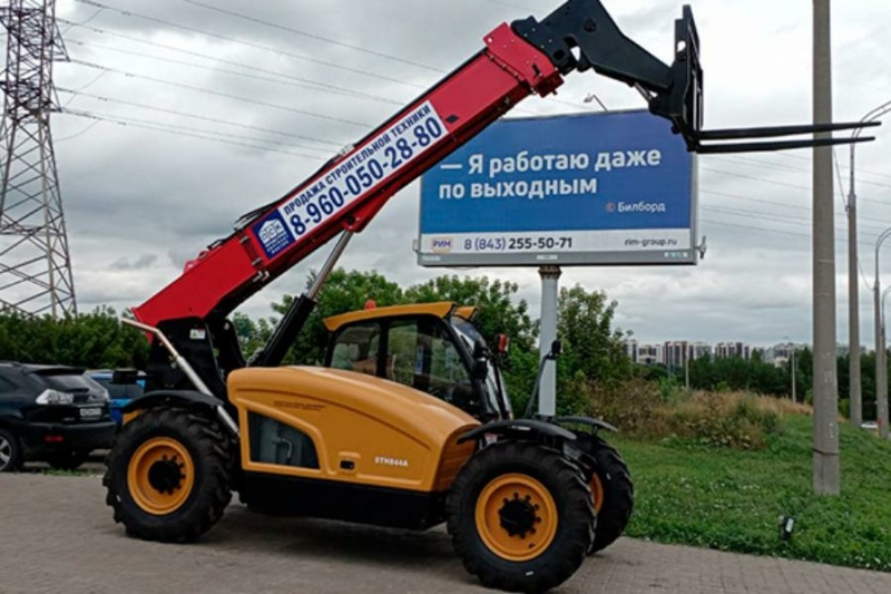 Телескопический погрузчик SANY STH844A, двигатель CUMMINS QSF3.8 T3, 93 кВт, 131,88 л.с., высота подъема 13,4 м, грузоподъемность 3 630 кг