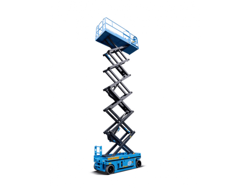 Ножничный подъемник Sinoboom 1212, грузоподъемность 320 кг, рабочая высота 13.90 м, тип питания Электрический, размер платформы 2.25х1.15х1.10 м