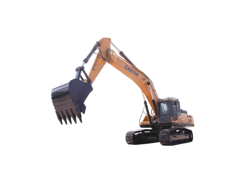 Экскаватор Carter CT380-8С, тип двигателя Дизельный жидкостного охлаждения, мощность двигателя 212 / 288.24 кВт / л/с, емкость ковша 1.8 м3, эксплуатационная масса 37800 кг