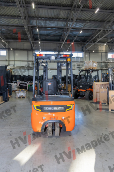 Электрический вилочный погрузчик Noblelift FE3D16N Duplex mast (Свинц-кислот 455Ач, FFL, В-3000мм), высота подъема 3000 мм, грузоподъемность 1600 кг, ширина вил 100 мм