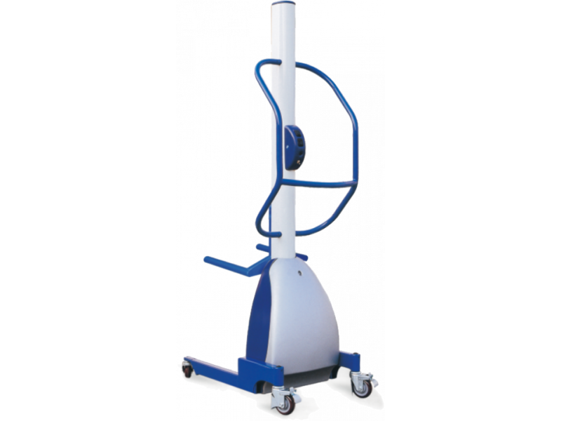 Ручной штабелер с электроподъемом Noblelift MES150A, грузоподъемность 150 кг, общая ширина вил 400 (Ø40×2) мм, тип питания Электроподъем